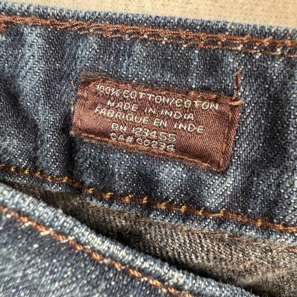 Black Brown 1826 Jeans Mens 30x30 Blue Straight Classic Fit Mid Rise Dark Wash - Picture 4 of 13